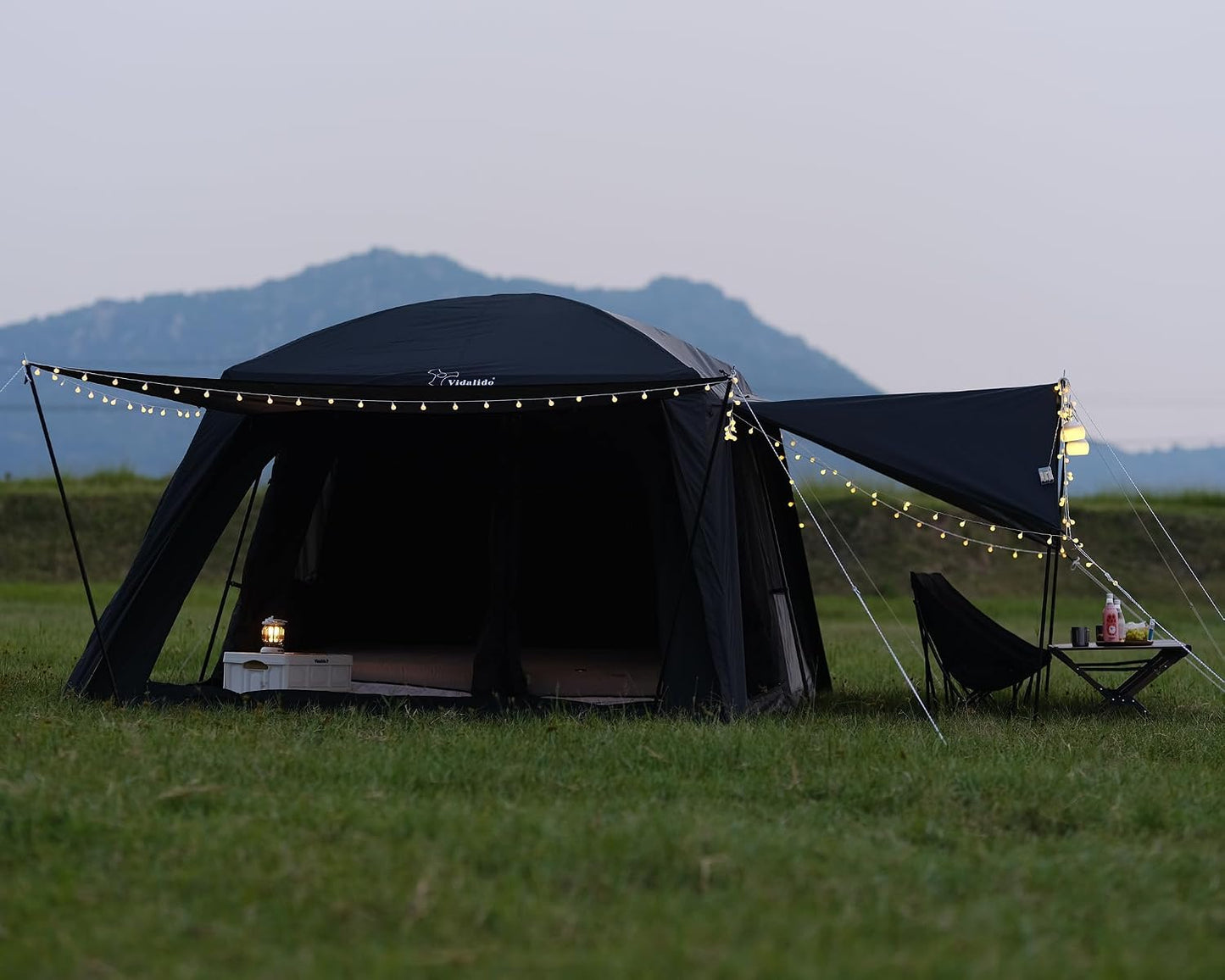 4-6 Person /8-10 Person Camping Tent with 3 Door 2 Room Large Family Cabin Tents, Double Layer Waterproof Portable Glamping Tent, Big Tents for Outdoor Camping Hiking and Backpacking