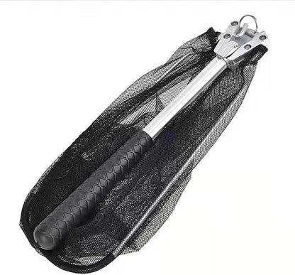 Foldable Fishing Net,Lightweight, Portable, Retractable, Suitable for Trout and Bass Fishing, Aluminum Alloy Handle,Durable Nylon Net for Safe Fishing or Release, Length 21 Inches,Special Fishing Net