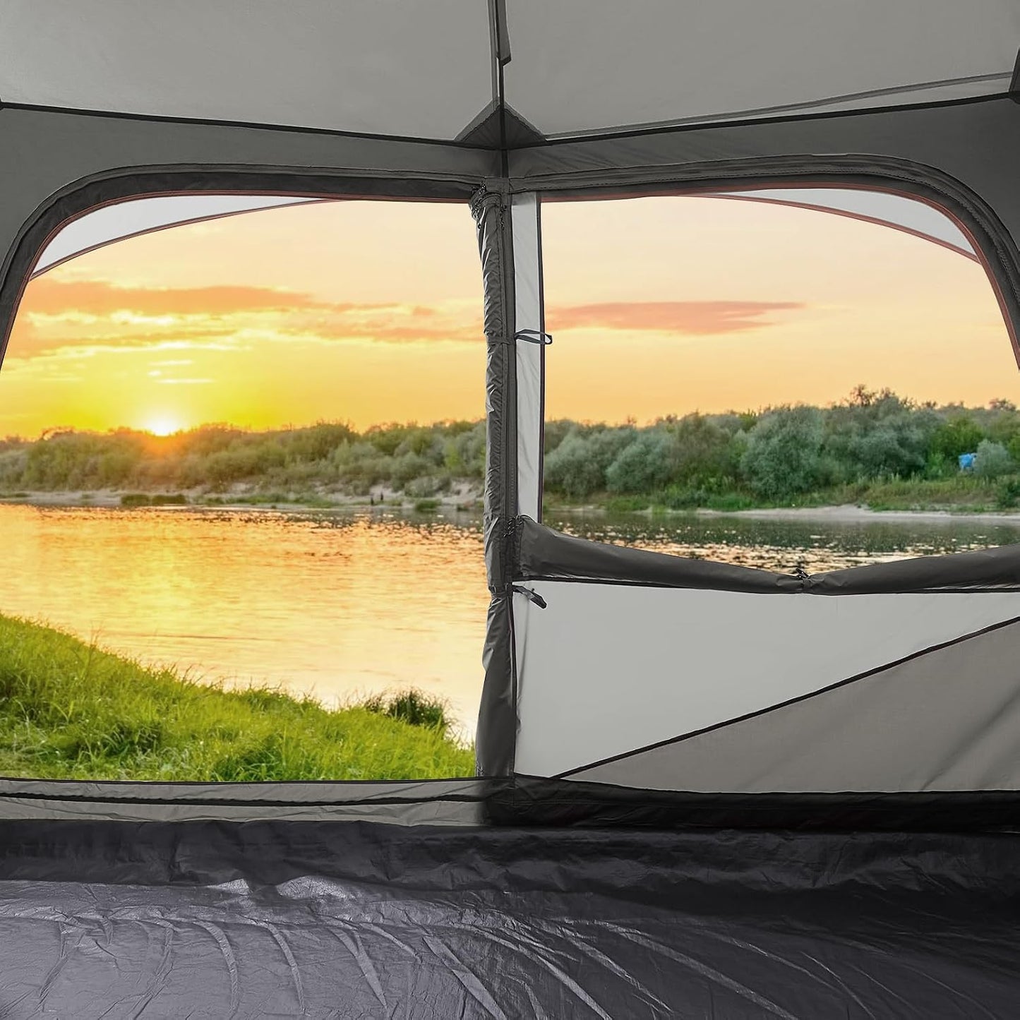 Tents for Camping 6 Person Tent Waterproof Easy Setup Backpacking Tents with Floor Mats 4/5/6 Person Family Tent for Outdoor Hiking