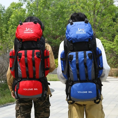 90L Waterproof Hiking Camping Backpack Trekking Travel  Bag