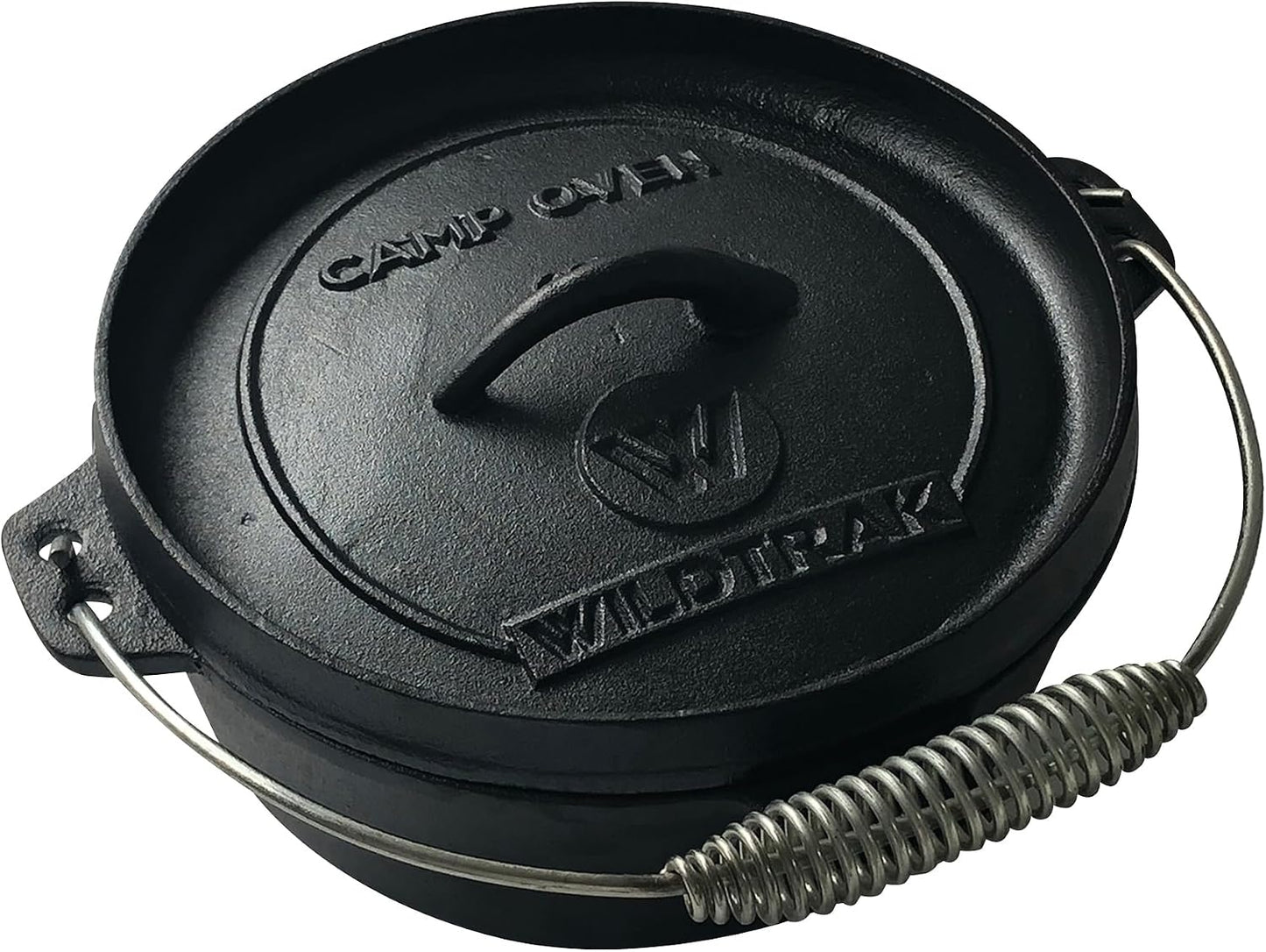 Heavy Duty Cast Iron Camp Oven, 2 Quart Capacity, Oval, Pre-Seasoned