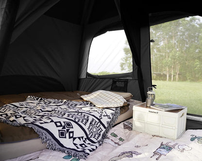 4-6 Person /8-10 Person Camping Tent with 3 Door 2 Room Large Family Cabin Tents, Double Layer Waterproof Portable Glamping Tent, Big Tents for Outdoor Camping Hiking and Backpacking