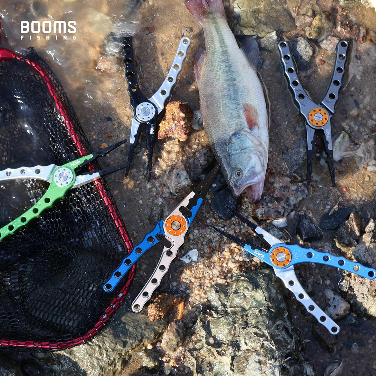 X1 Aluminum Fishing Pliers Saltwater, Surf Fishing Tackle Kit, Fishing Multitool Hook Remover Braided Fishing Line Cutting and Split Ring with Coiled Lanyard and Sheath