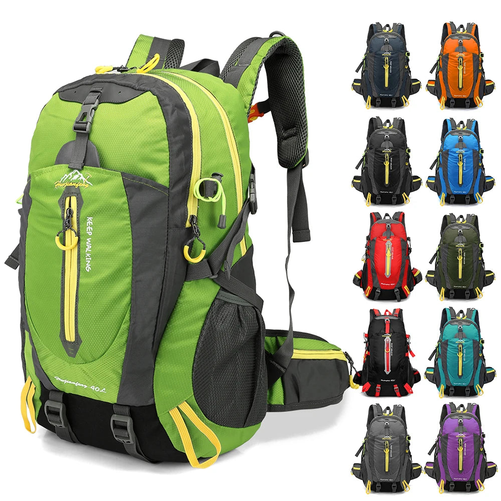 40L Water Resistant Travel Backpack Camp Hike Laptop Daypack Trekking Climb Back Bags for Men Women