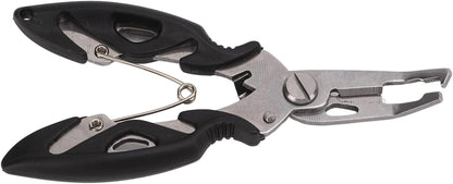 Fishing Pliers, Stainless Steel Fishing Scissors Multifunctional Fish Line Cutter Hook Remover with Ergonomic Handle, for Anglers Outdoor Accessories