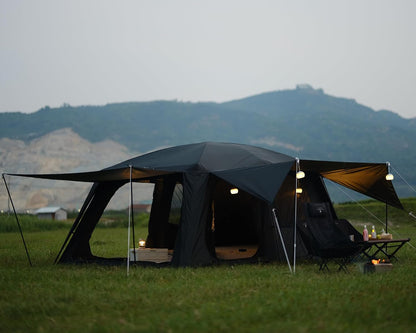 4-6 Person /8-10 Person Camping Tent with 3 Door 2 Room Large Family Cabin Tents, Double Layer Waterproof Portable Glamping Tent, Big Tents for Outdoor Camping Hiking and Backpacking