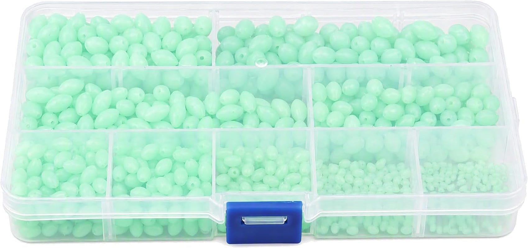 Fishing Beads Kit, 900 Pcs Luminous Multimodel Non Slip Plastic Beads
