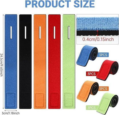 Fishing Rod Ties Strap, 12Pcs Elastic Fishing Rod Holder Straps, Fishing Pole Straps Fishing Rod Straps Holder Fishing Pole Holder Belt