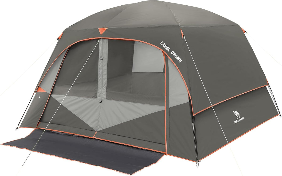 Tents for Camping 6 Person Tent Waterproof Easy Setup Backpacking Tents with Floor Mats 4/5/6 Person Family Tent for Outdoor Hiking