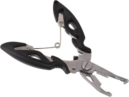 Fishing Pliers, Stainless Steel Fishing Scissors Multifunctional Fish Line Cutter Hook Remover with Ergonomic Handle, for Anglers Outdoor Accessories