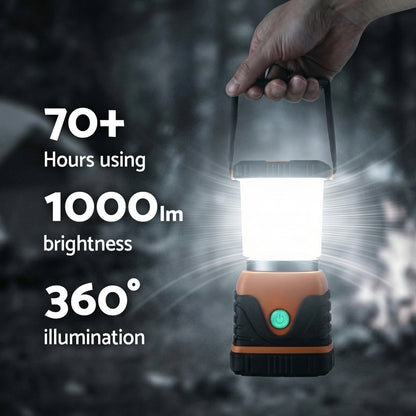 Weisshorn 2-Pack LED Camping Lanterns, 1000LM Super Bright Waterproof Portable Emergency Tent Lights