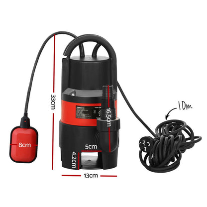 Giantz 750W Water Pump Dirty Submersible Sump Swim Pool Flooding Pond Clean