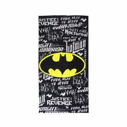 Teen Cool Theme Cotton Beach Towel 70 x 140 cm Batman From Man to Hero