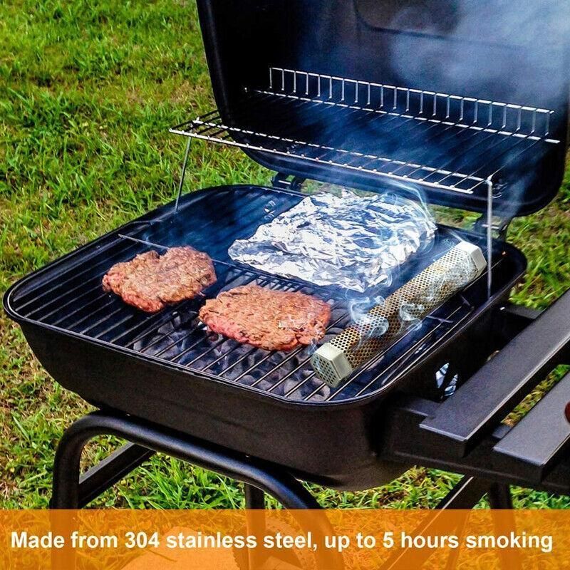Hexagon Bbq Smoker Tube Stainless Steel Grill Accessory Smoking Box Long Lasting - 6Inch