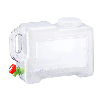 Water Bucket 12L Outdoor Portable Container With Faucet Camping Car Household