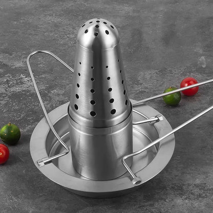 Stainless Steel Chicken Grill Outdoor BBQ Roaster Rack Portable Multi Functional