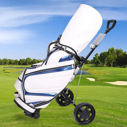 Foldable Aluminum Golf Push Pull Trolley Cart Lightweight Buggy for Easy Transport