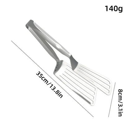 Stainless Steel Steak Tongs Multi-Functional Kitchen Tool for BBQ and Fried Fish