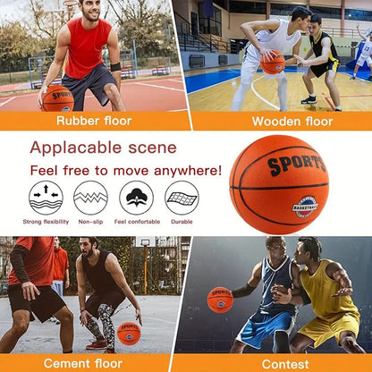 Standard Size 7 Rubber Basketball Training basketball