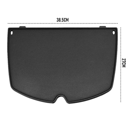 Cast Iron BBQ Half Griddle Plate Replacement Part For Weber Q models Q200 Q220 Q240 Q260 Q2000 Q2200 Q2400 Series Grills Non-stick Cooking 38.5x27cm