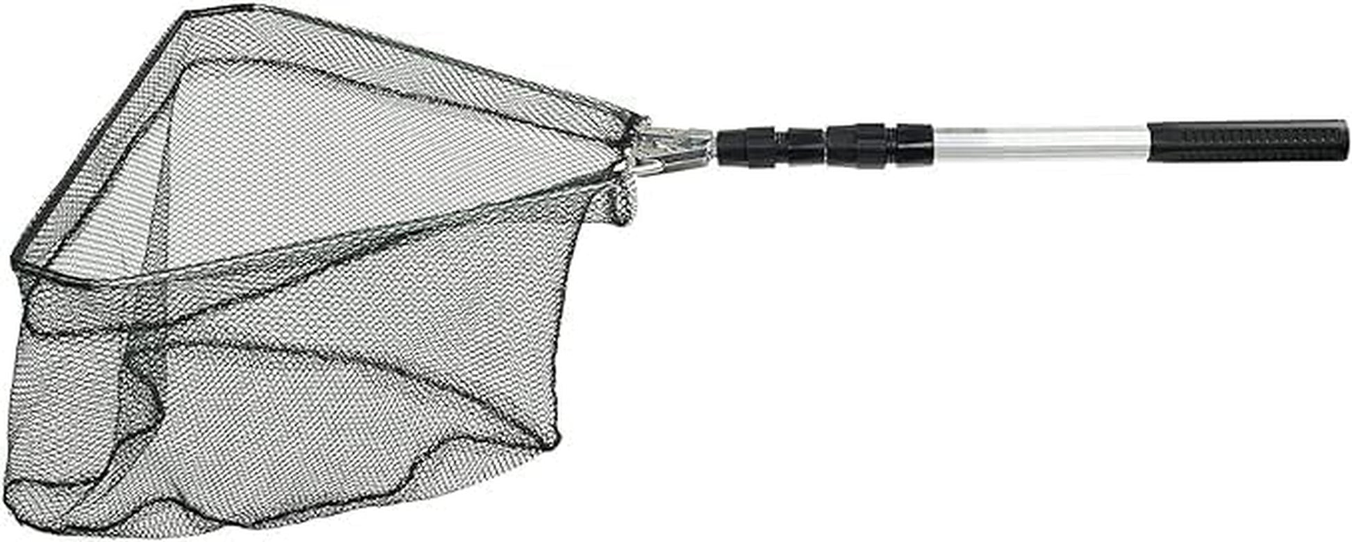Foldable Fishing Net,Lightweight, Portable, Retractable, Suitable for Trout and Bass Fishing, Aluminum Alloy Handle,Durable Nylon Net for Safe Fishing or Release, Length 21 Inches,Special Fishing Net