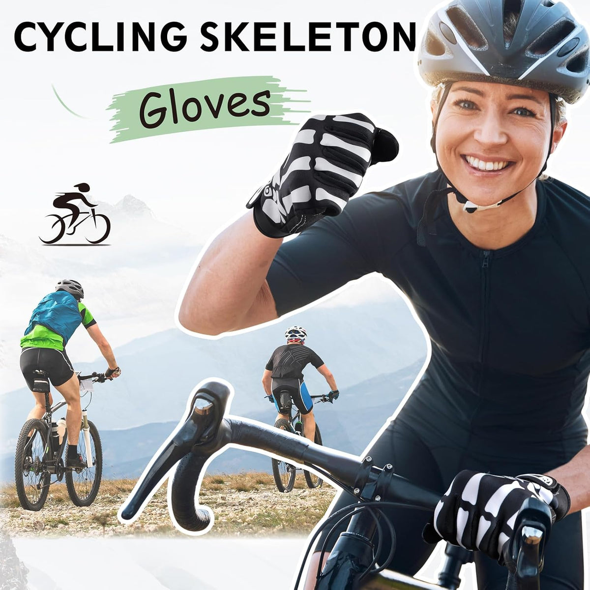 Cycling Gloves Mountain Road Biking Riding Gloves Breathable Wear-Resisting Shock-Absorbing for Men and Women