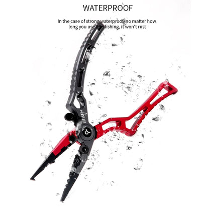 Booms Fishing X1 Aluminum Fishing Pliers Saltwater Surf Fishing Tackle Kit Fishing Multitool Hook Remover Braided Fishing Line