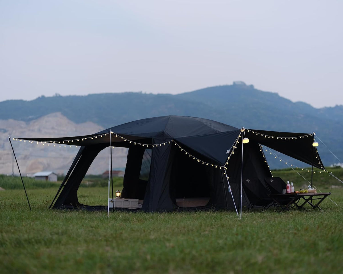 4-6 Person /8-10 Person Camping Tent with 3 Door 2 Room Large Family Cabin Tents, Double Layer Waterproof Portable Glamping Tent, Big Tents for Outdoor Camping Hiking and Backpacking