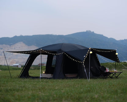 4-6 Person /8-10 Person Camping Tent with 3 Door 2 Room Large Family Cabin Tents, Double Layer Waterproof Portable Glamping Tent, Big Tents for Outdoor Camping Hiking and Backpacking