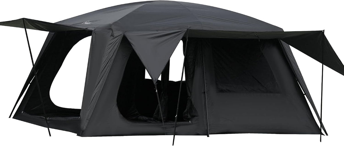 4-6 Person /8-10 Person Camping Tent with 3 Door 2 Room Large Family Cabin Tents, Double Layer Waterproof Portable Glamping Tent, Big Tents for Outdoor Camping Hiking and Backpacking