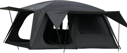 4-6 Person /8-10 Person Camping Tent with 3 Door 2 Room Large Family Cabin Tents, Double Layer Waterproof Portable Glamping Tent, Big Tents for Outdoor Camping Hiking and Backpacking