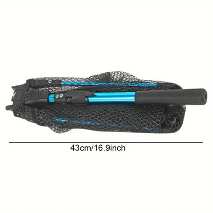 1Pc Fishing Net Aluminum Alloy Retractable Triangular Telescopic Folding Fishing Net Folding Fishing Net with Telescopic Pole