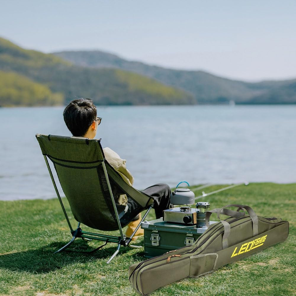 Folding Fishing Bags,Folding Fishing Tackle Storage Bags,Portable Fishing Rod Bag,Fishing Tackle Package,Fishing Rod Bag with Handle,For Fishing Camping,150Cm
