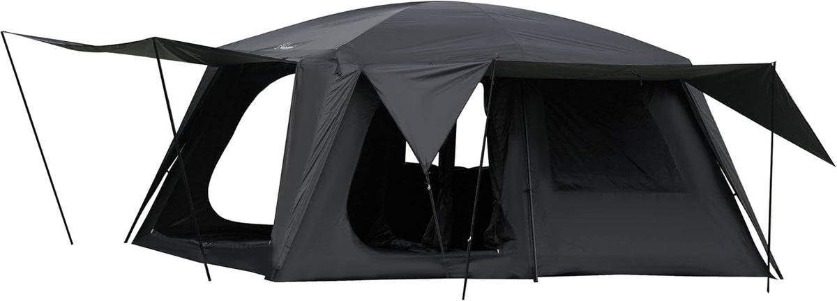 4-6 Person /8-10 Person Camping Tent with 3 Door 2 Room Large Family Cabin Tents, Double Layer Waterproof Portable Glamping Tent, Big Tents for Outdoor Camping Hiking and Backpacking
