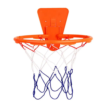 Wall Mounted Basketball Hoop with Basketball Mesh Bag No. 7 Silent Ball Set Indoor Hangings Basketball Goal Hoop Net for Kids