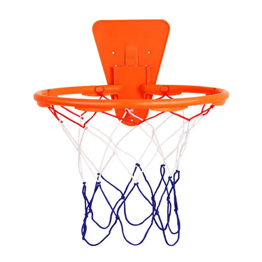 Wall Mounted Basketball Hoop with Basketball Mesh Bag No. 7 Silent Ball Set Indoor Hangings Basketball Goal Hoop Net for Kids